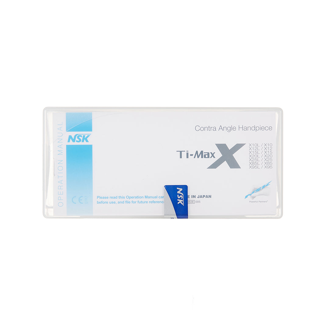 NSK Ti Max M95L Dental Handpiece 1:5 Increasing Speed Optic Fiber Contra Angle Red Rings