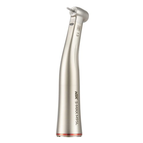NSK Ti Max M95L Dental Handpiece 1:5 Increasing Speed Optic Fiber Contra Angle Red Rings